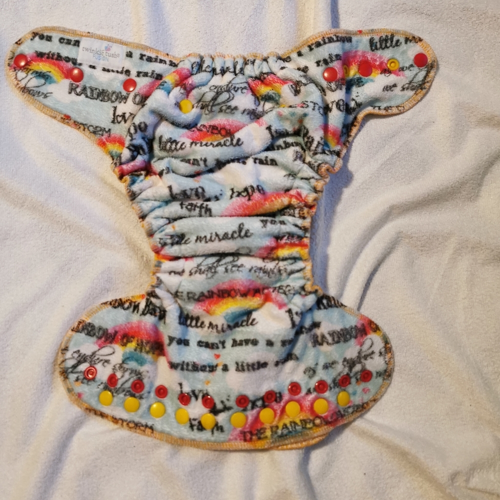 Twinkie Tush Rainbow Baby Fitted Cloth Diaper